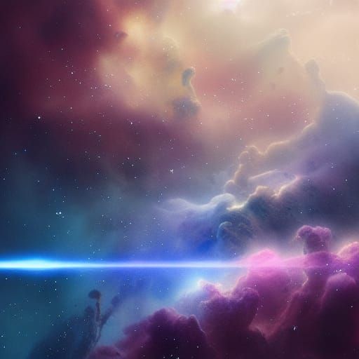 Epic Nebula Digital Matte Painting