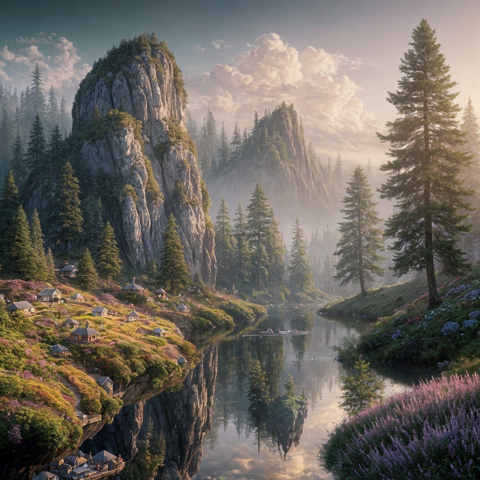 Ethereal Microbes Painting Microscopic Scenes in Mist