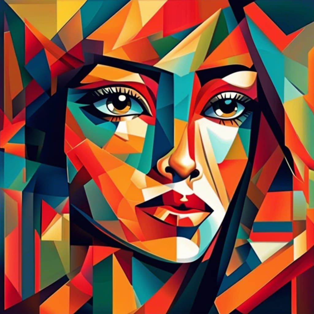 Cubist girl