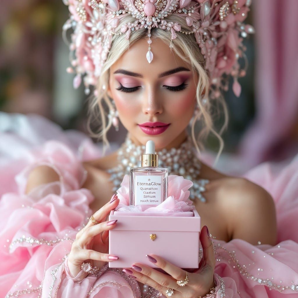 Ethereal Beauty Queen in Refined Elegance