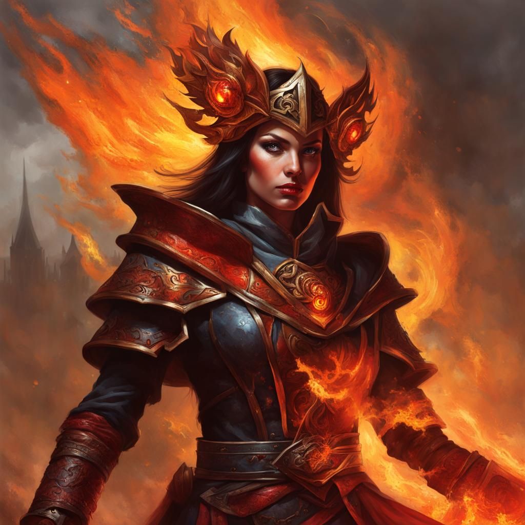 Sinister Fire Mage Portrait