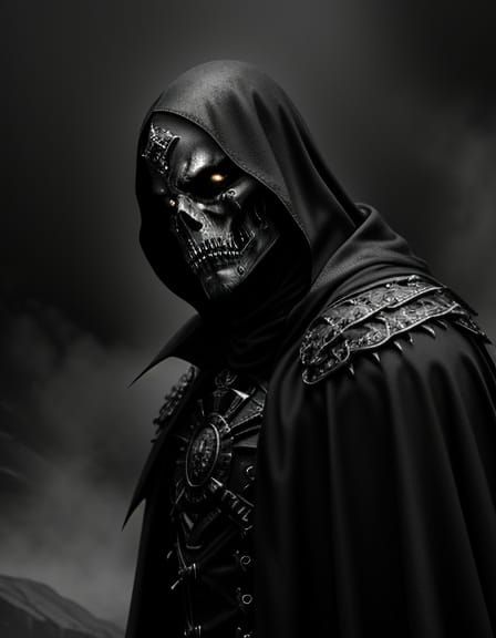 Undead Warrior Stands Vigilant in Gothic Castle