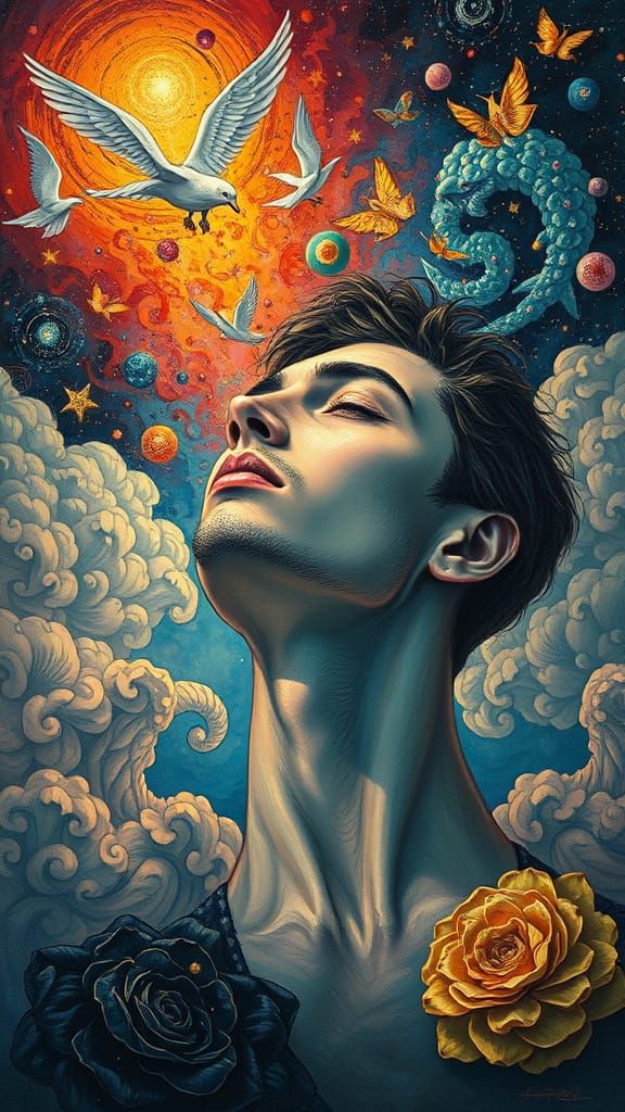 Subconscious Thoughts of Heaven Moebius contrasting colors d...