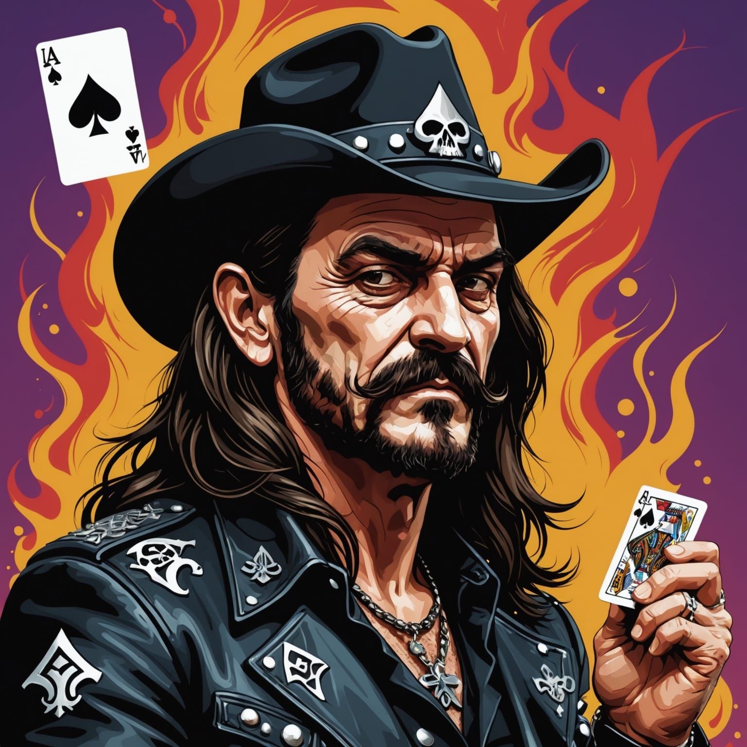 Lemmy Kilmister as Ace of Spades Playing Card