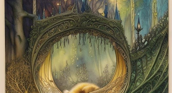 Sleeping Beauty's Enchanted Castle: An Art Nouveau Illustrat...