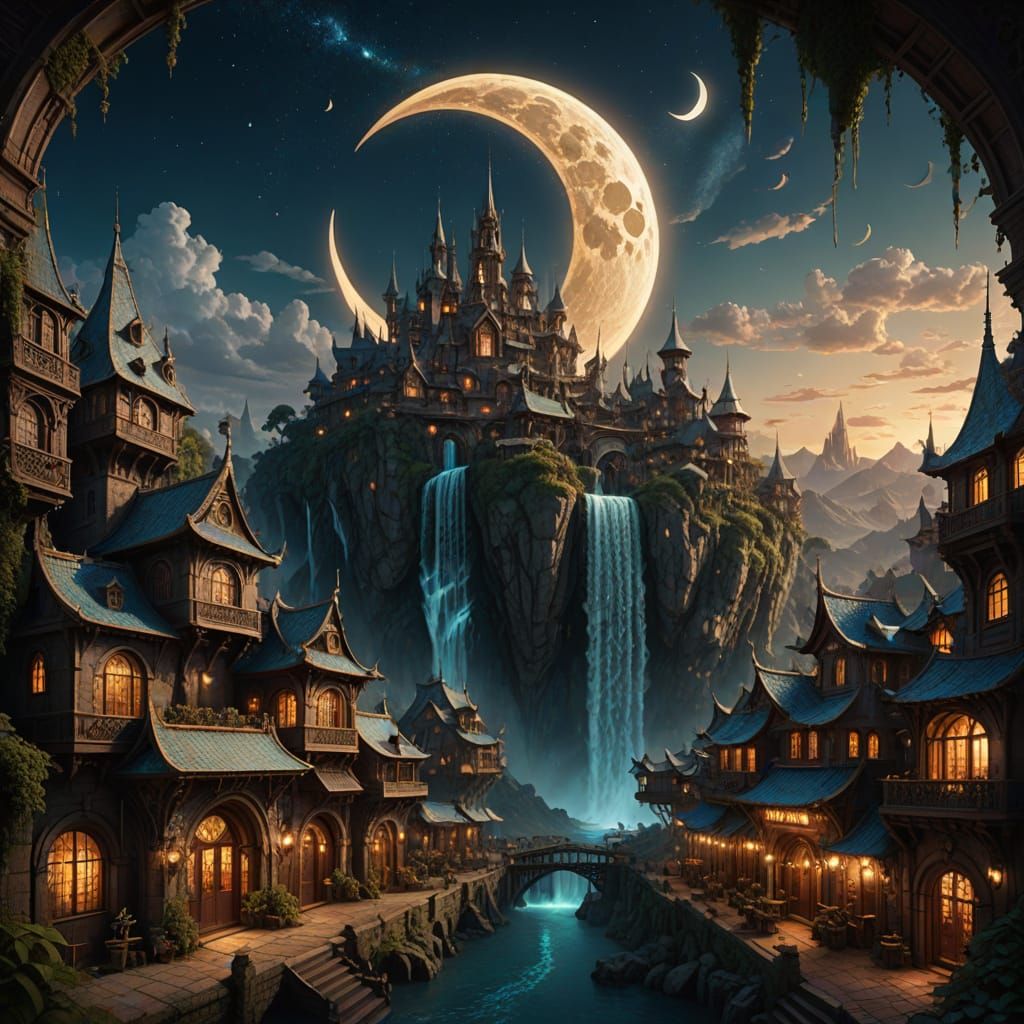 Crescent Moon City: A Fantasycore Borderland Masterpiece