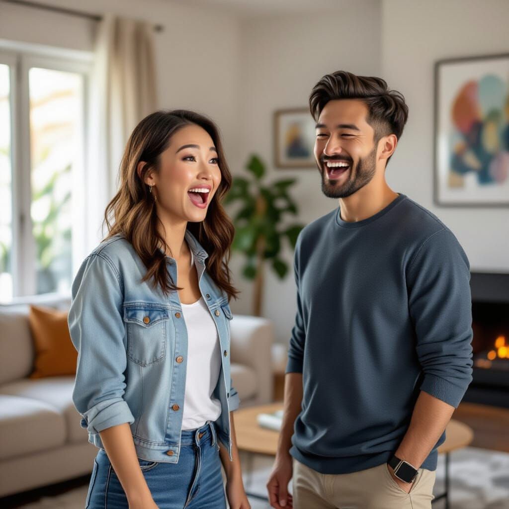 Shock and Laughter in a Modern Living Room