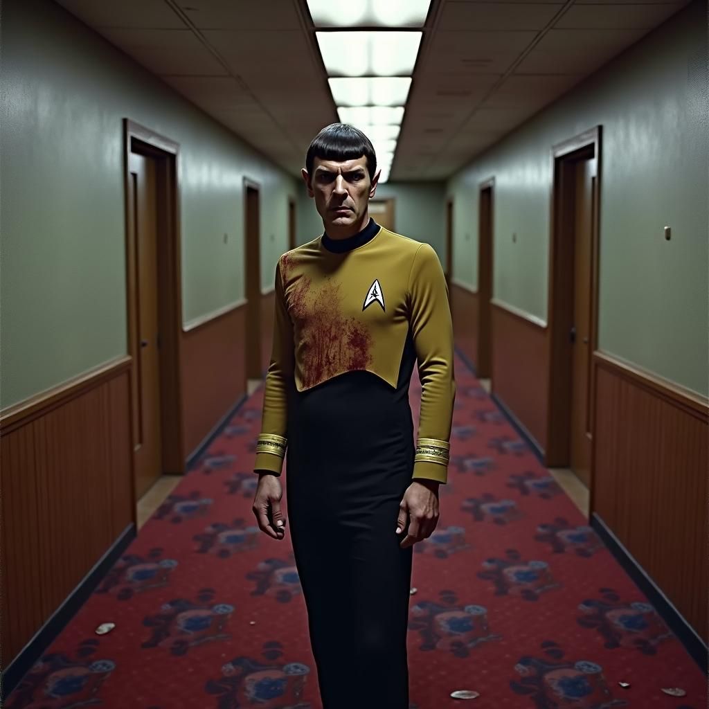 Spock in Overlook Hotel: A Dark Sci-Fi Horror