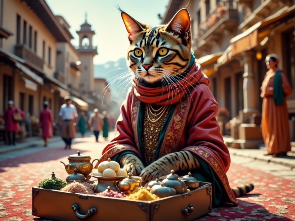 Catnip Salesman on the Silk Road