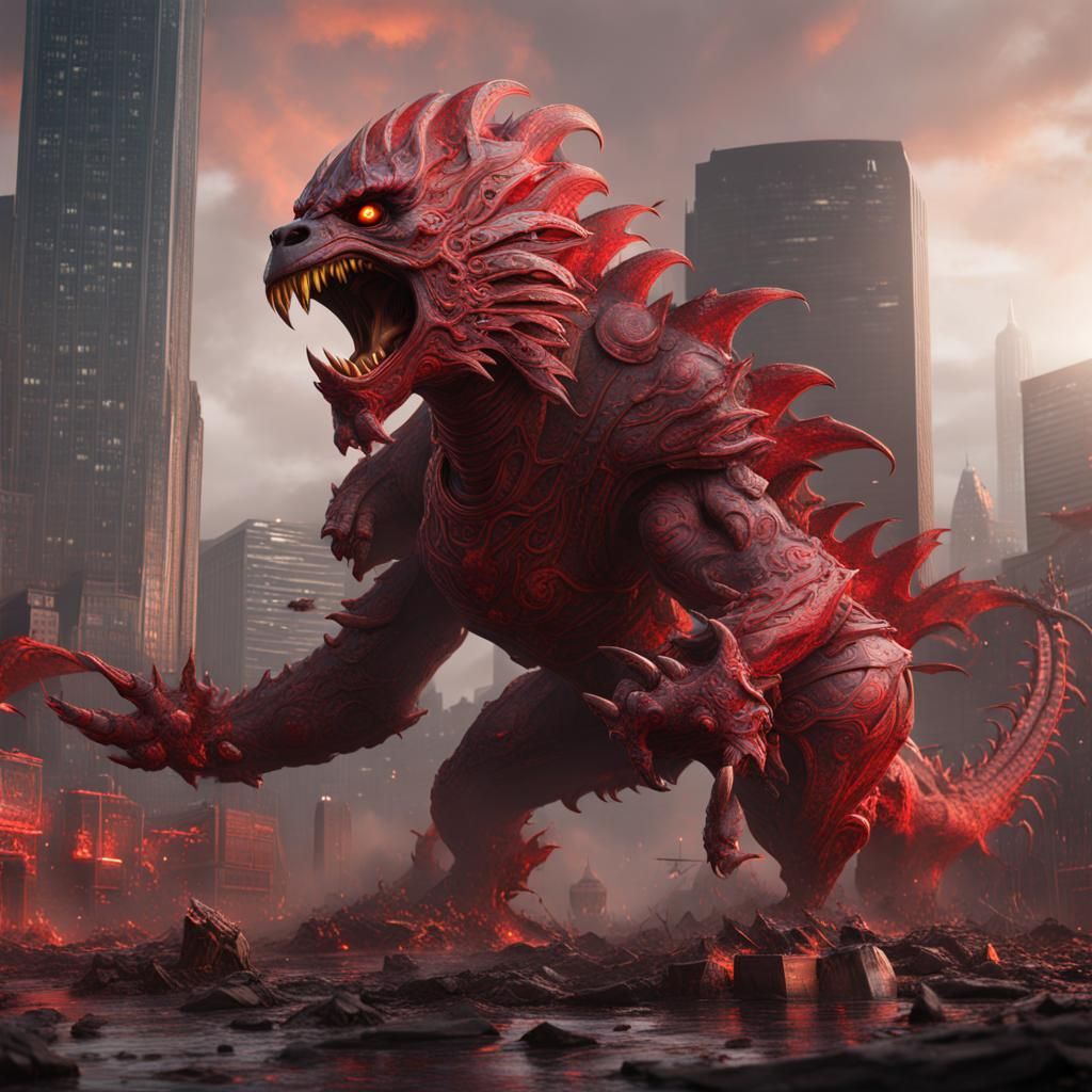 Kansas City Chiefs Kaiju Fantasy Concept Art
