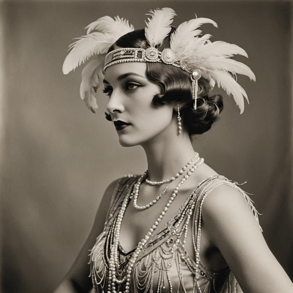Flapper Portrait in the Style of Ansel Adams