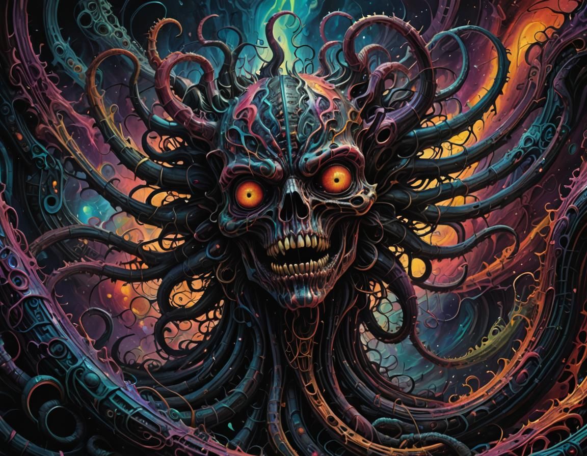 Psychedelic Horror in a Cosmic Hellscape