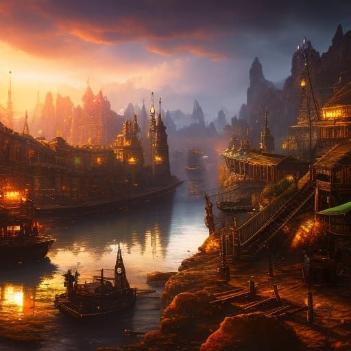 Steampunk Frying Pan Concept Art