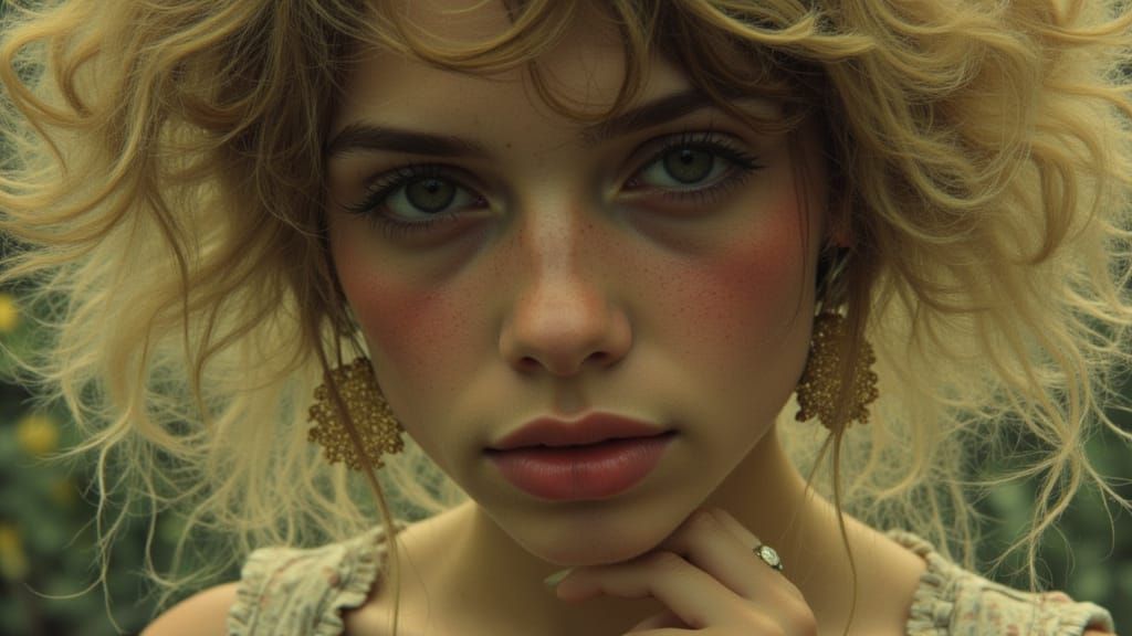 Melancholic Portrait in Dynamic Lighting Concept Art