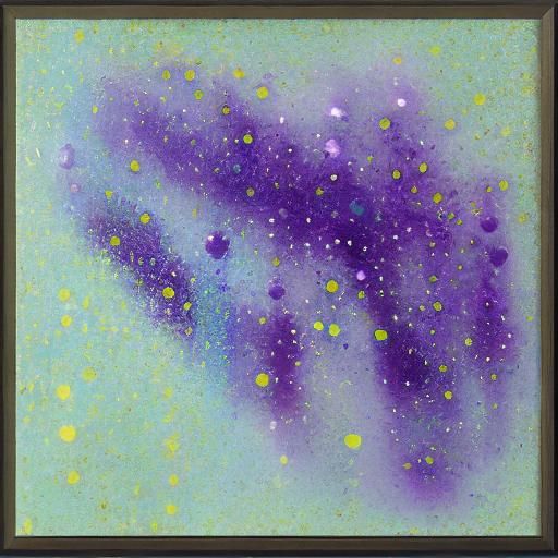 Abstract Freezing Flowing Amethyst Liquid Art