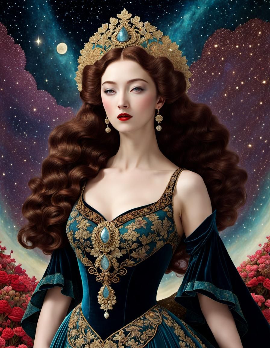Stardust Gown Dream in Dulac Style