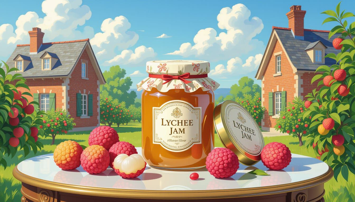 Luxurious Lychee Jam on a Royal Table