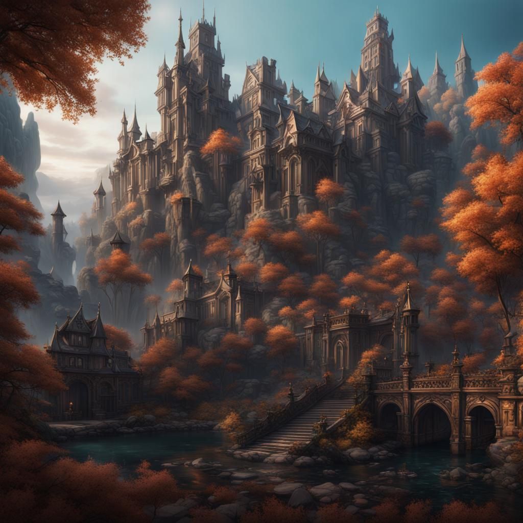 Fantastical Profile Picture in Detailed Matte Painting