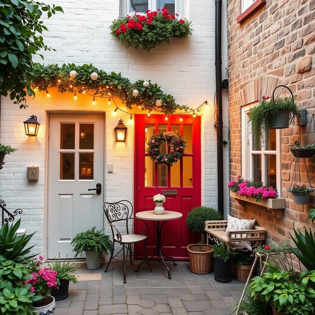 A Quaint Scene with Sparkling and Uplifting Elements