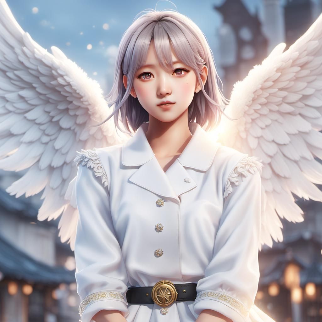 Momo Hirai as Angel: 3D Anime Art