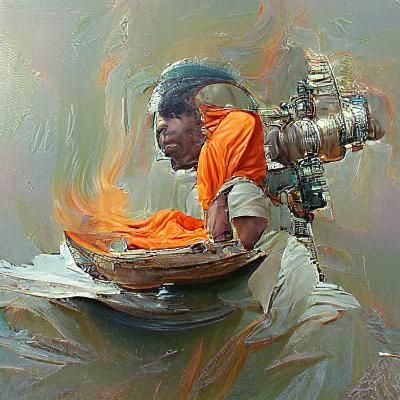Hindu in Oil Painting Style