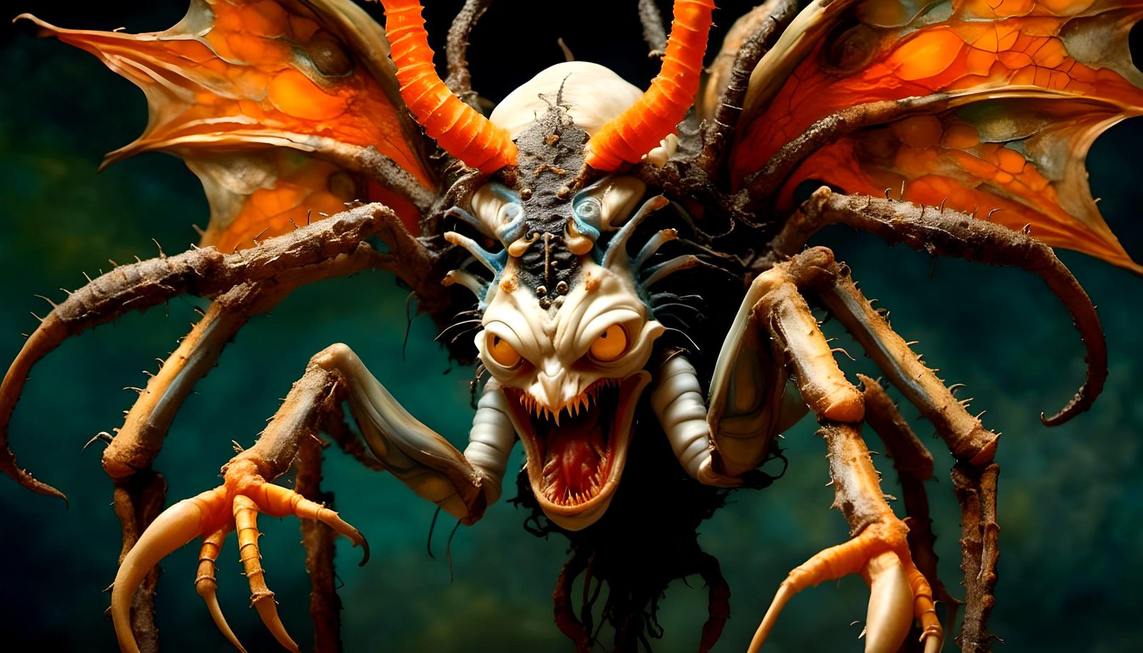 Surreal Monster Fusion in Fantasy Art Style