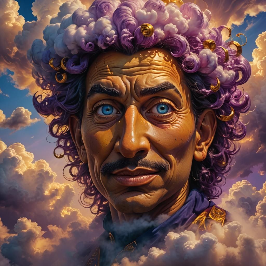 Surreal Hot-Potato-Head Portrait in Magical Realism