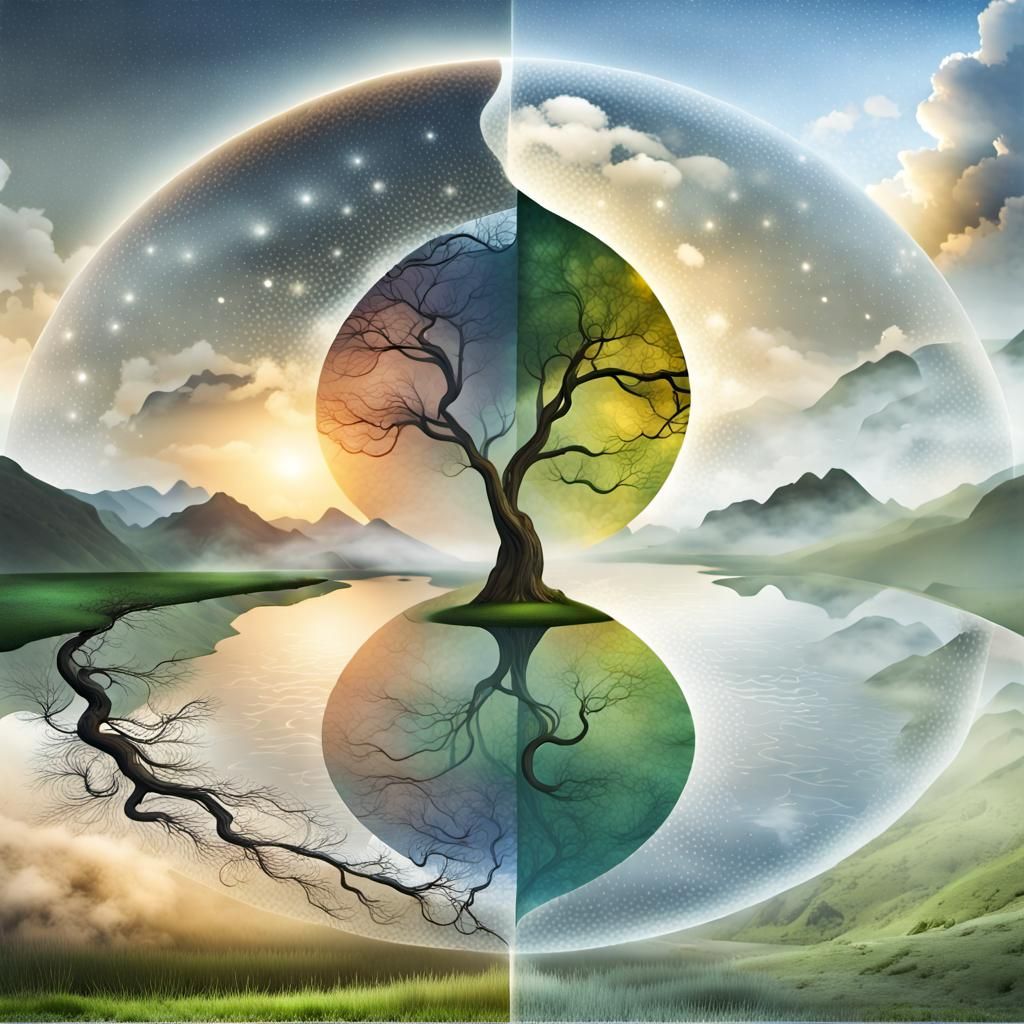 Transformative Perspective: Harmonious World in Reflection