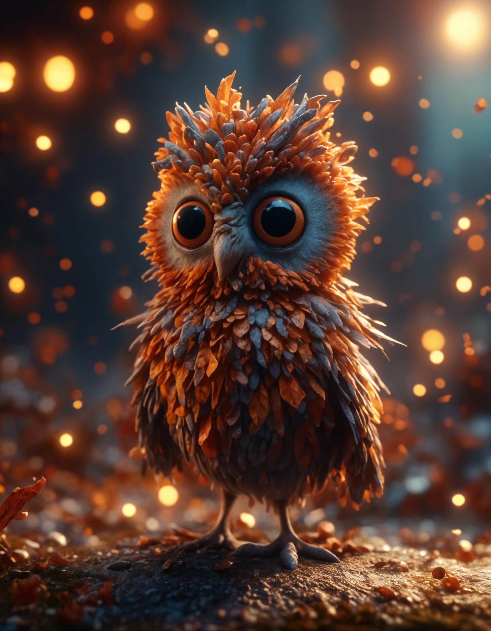 Anthropomorphic Sprite in Modern 3D Style