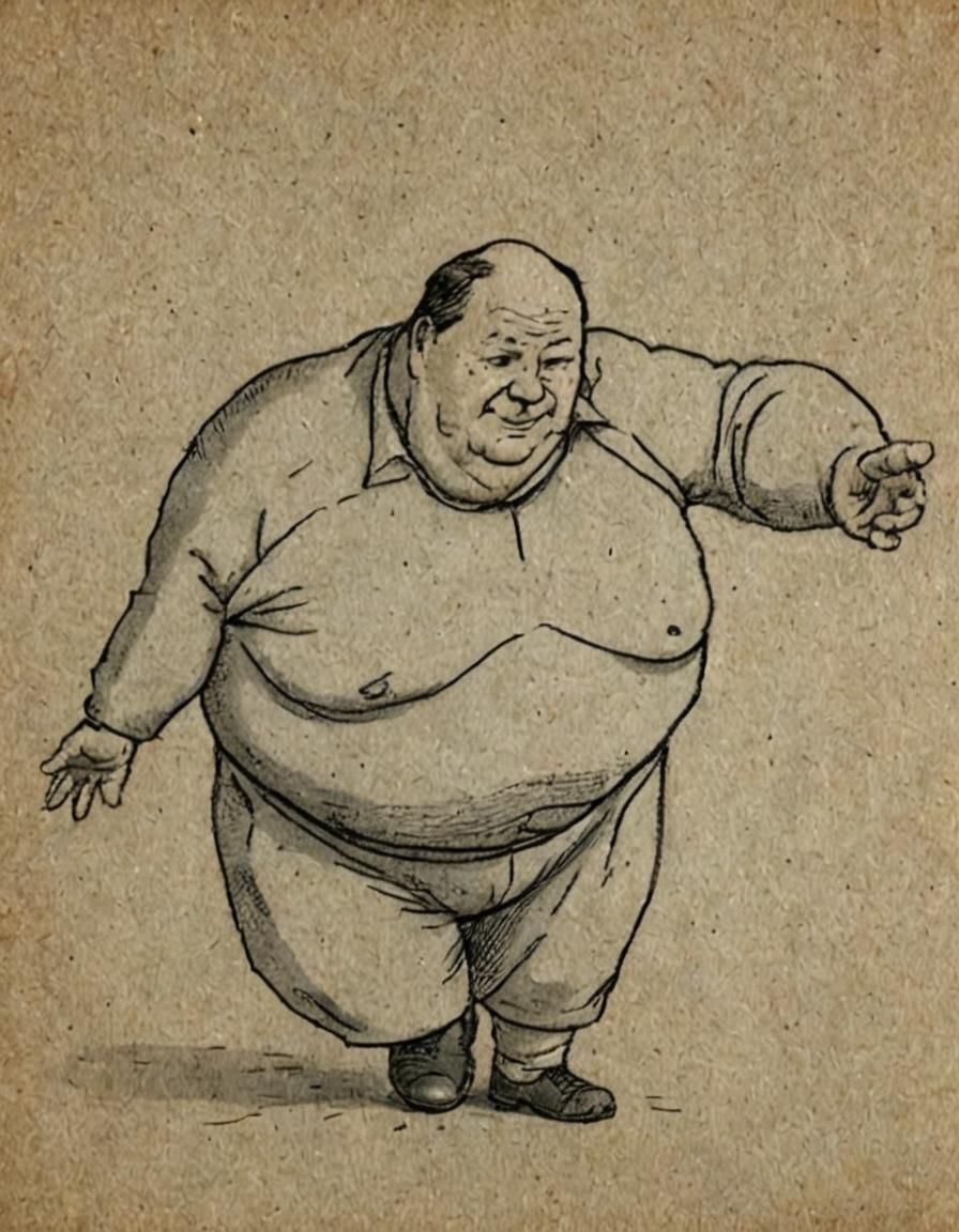 AI Image of a Fat Man
