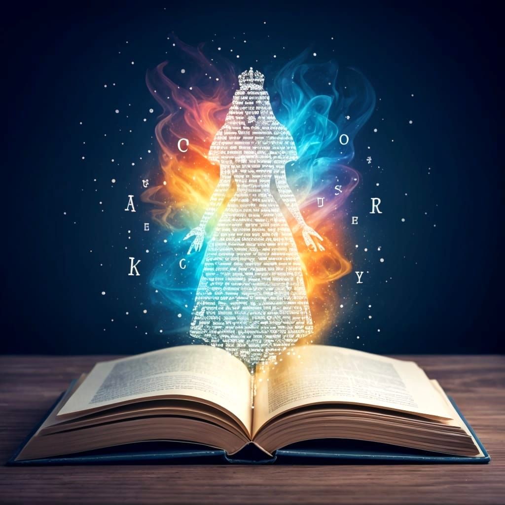 Whimsical Princess Emerges from Literary Wonderland