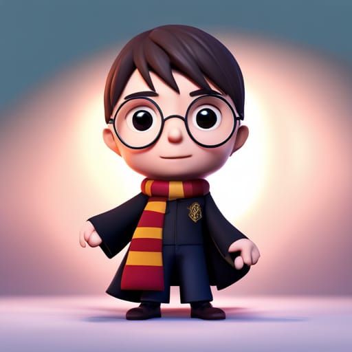 Harry Potter as Toddler: Pixar-Style 3D Render