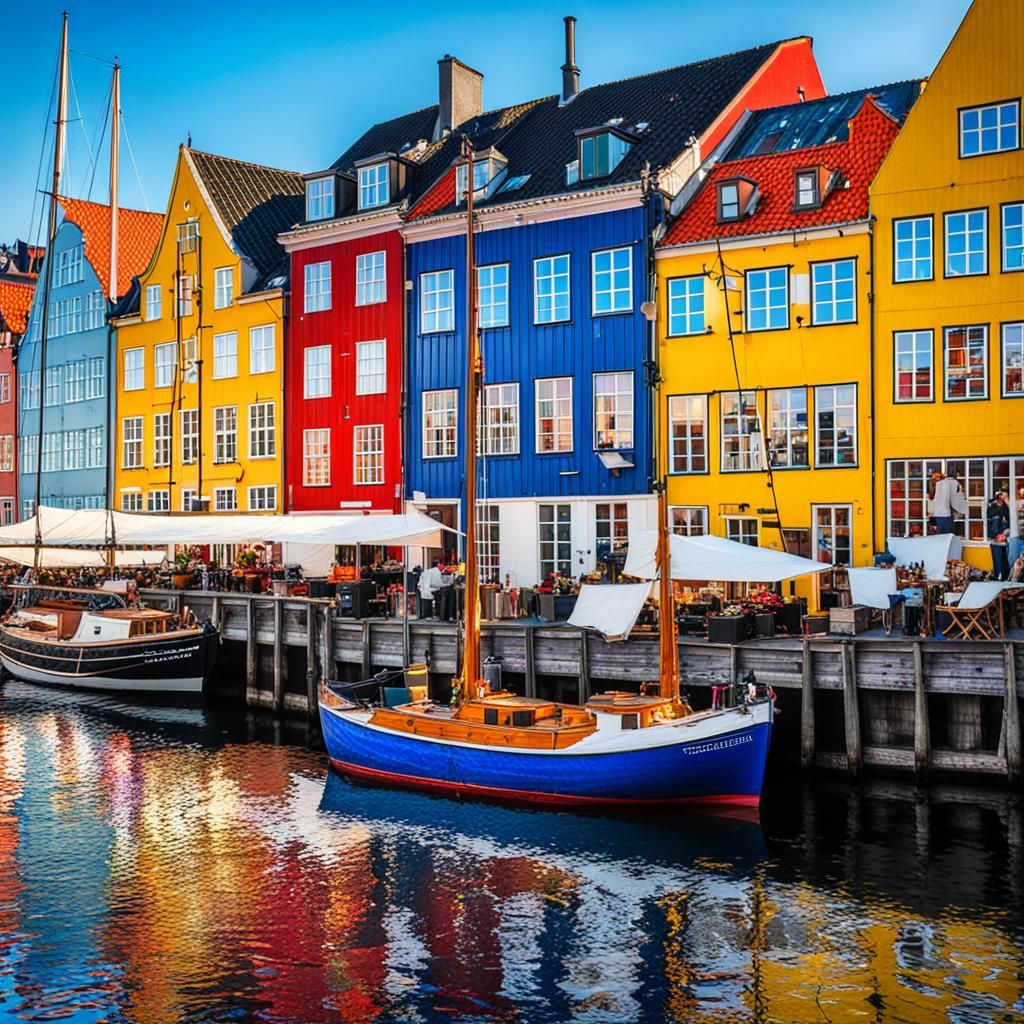 Colorful Nyhavn Canal Townhouses, Copenhagen