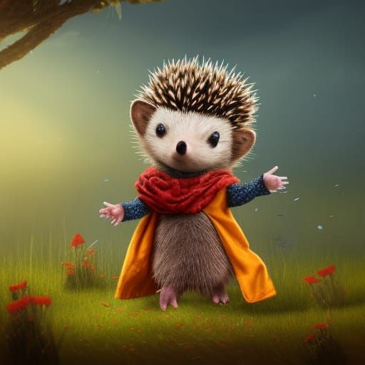 Hedgehog Scarecrow