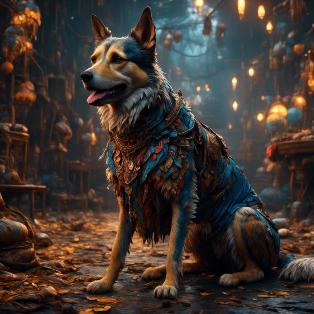 <lora:Experiment v1:1.0> a dog painting