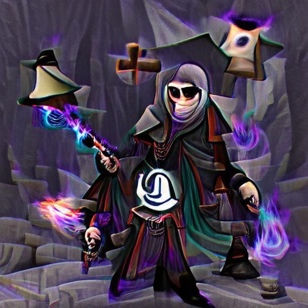 AI Generated Lunatic Cultist Illustration