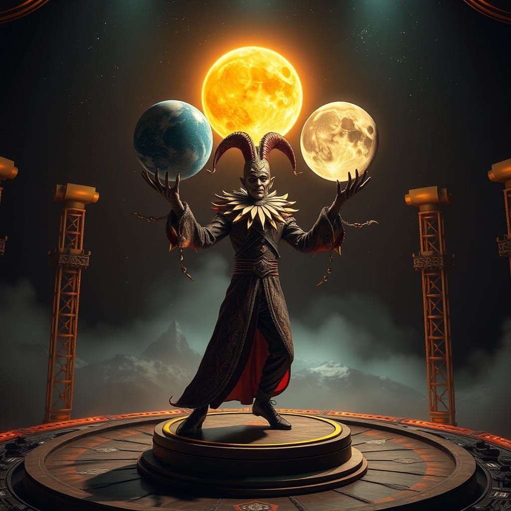 A Cosmic Jester Masterfully Balances the Solar System in 3D ...