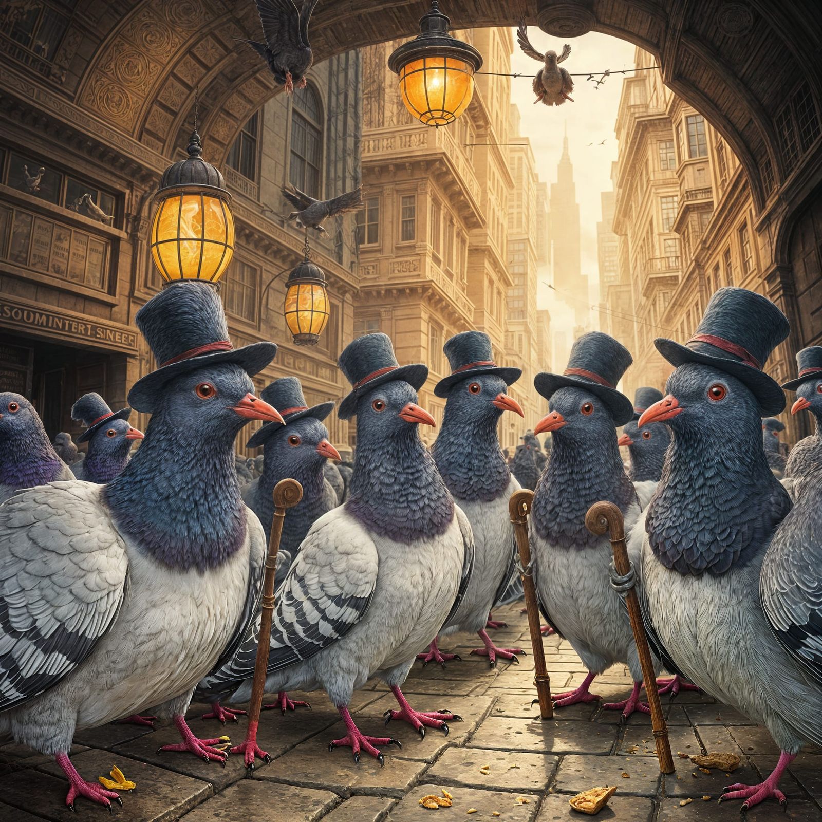 Pigeons' Secret Life: A Bustling Metropolis