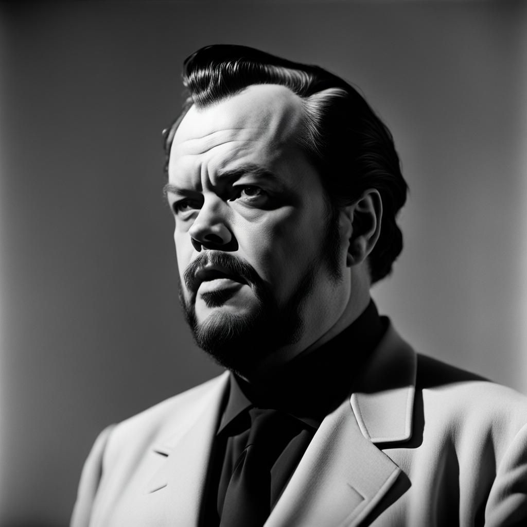 Orson Welles B&W Portrait (series)