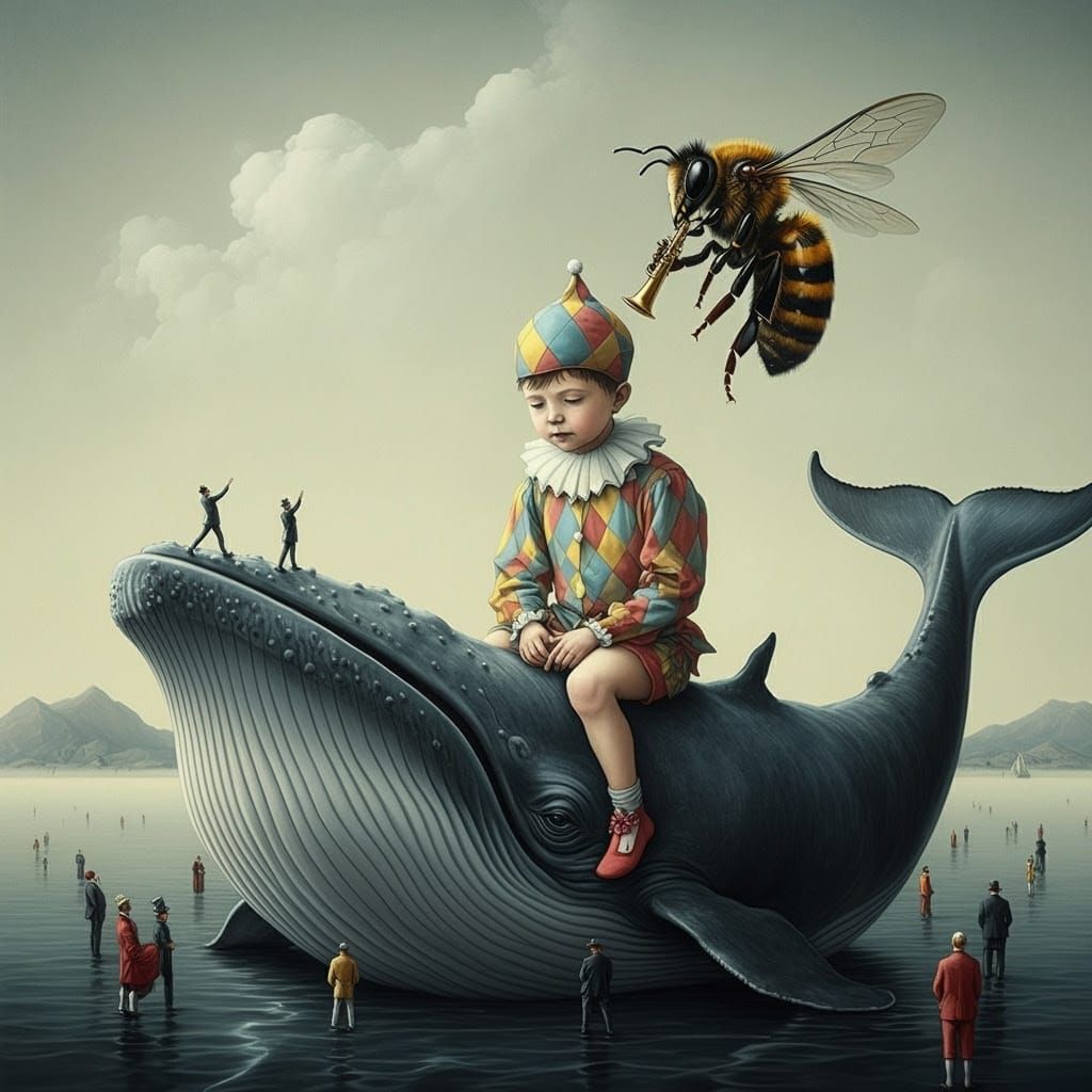 Dürer-Inspired Art of Whimsical Metropolis