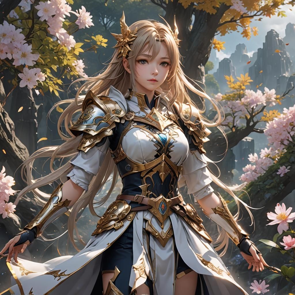 Anime Art of Divine Creation in 3D