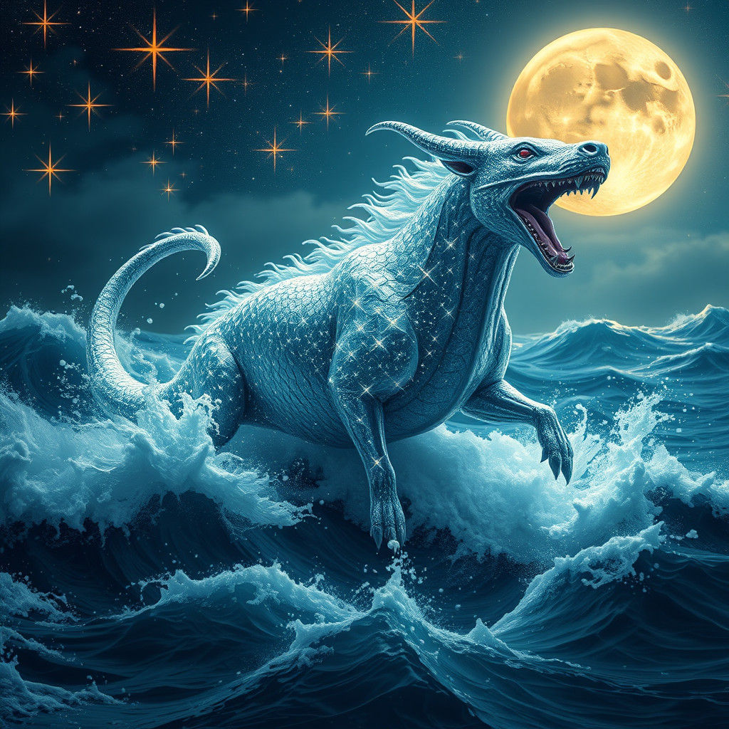 Chrome-Misty Multi-Headed Star Dog of Mountain Mythology