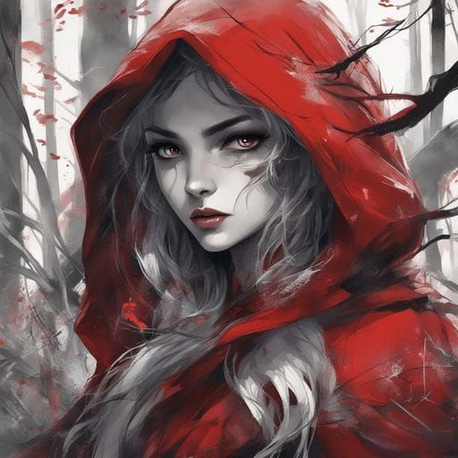 Enchanting Little Red Riding Hood Portrait