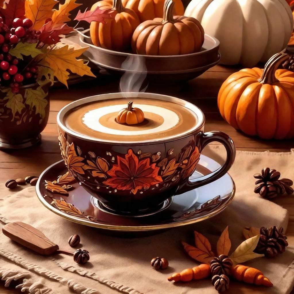 Extravagant Thanksgiving Coffee Cup