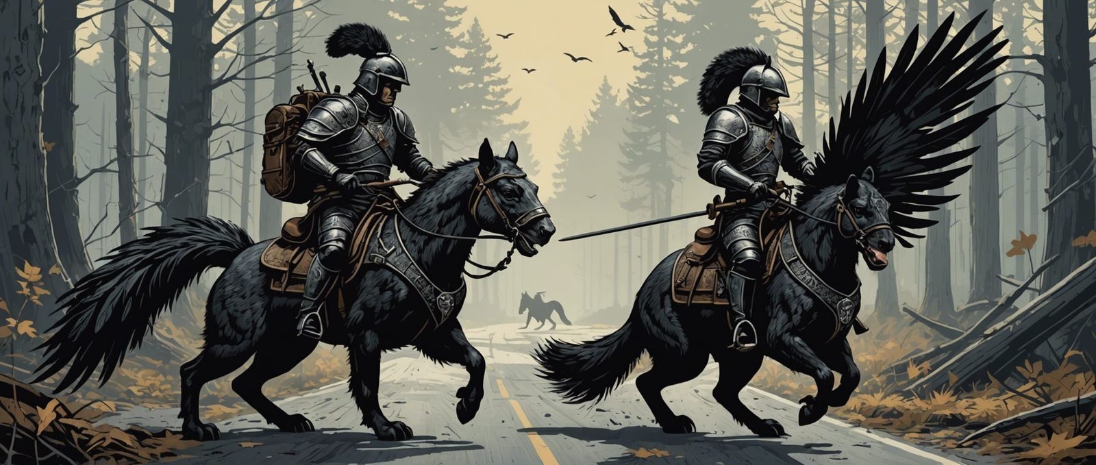 Create an image with extreme detail reminiscent of woodcut, ...