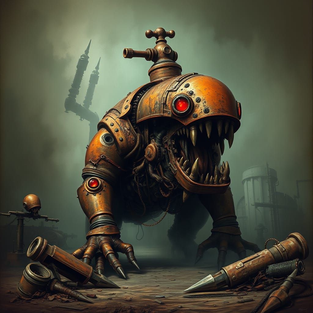 Mechanical Horror Emerges from Wasteland