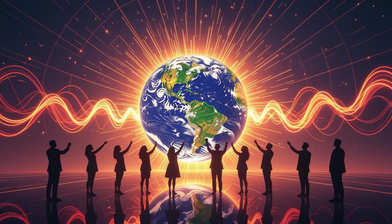 Radiant Network: Humans Connected by Light