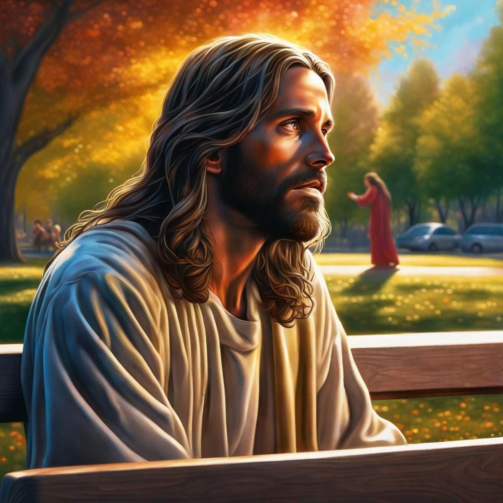 Hyperrealistic Image of Jesus Comforting Woman