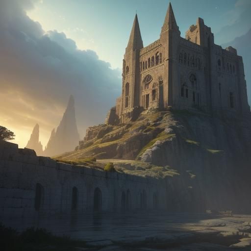 Ronaldo in Ancient Stadium: Fantasy Concept Art