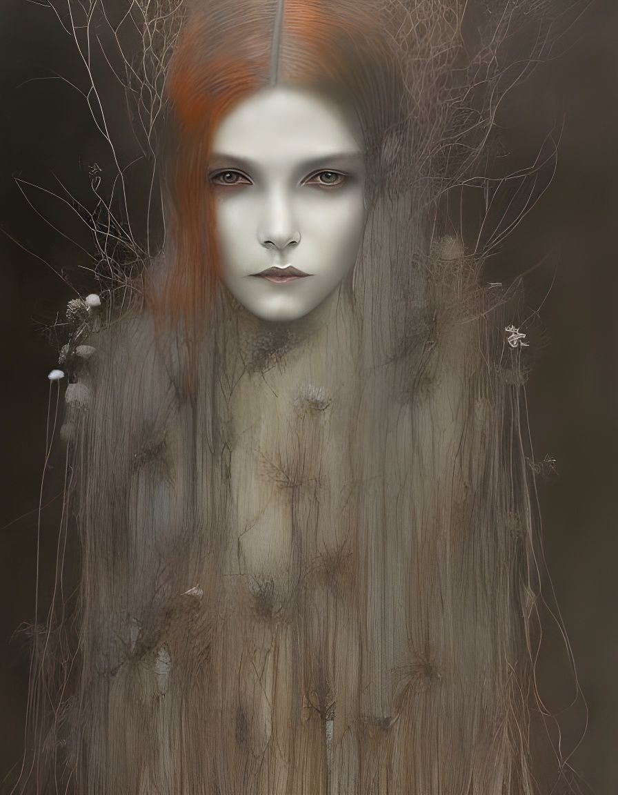 Dark Portrait in Expressive Style